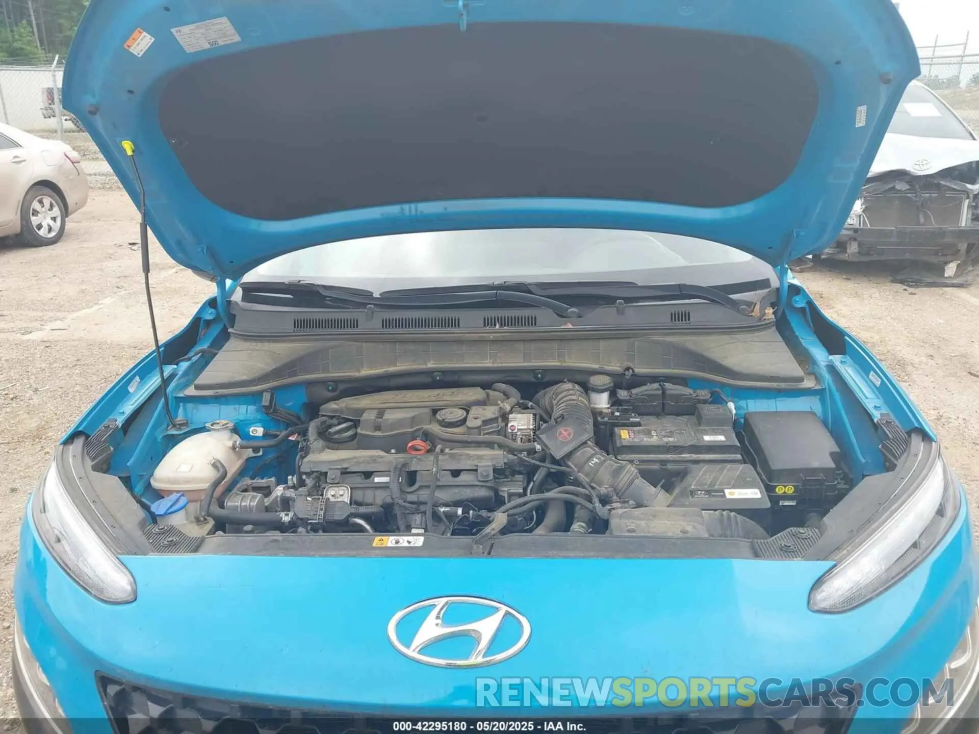 10 fotografías del automóvil dañado KM8K53A3XNU853067 HYUNDAI KONA 2022
