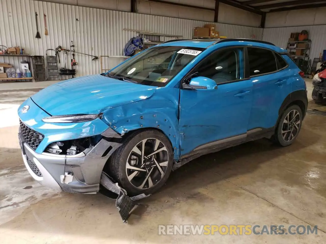 1 fotografías del automóvil dañado KM8K5CA30NU902261 HYUNDAI KONA 2022