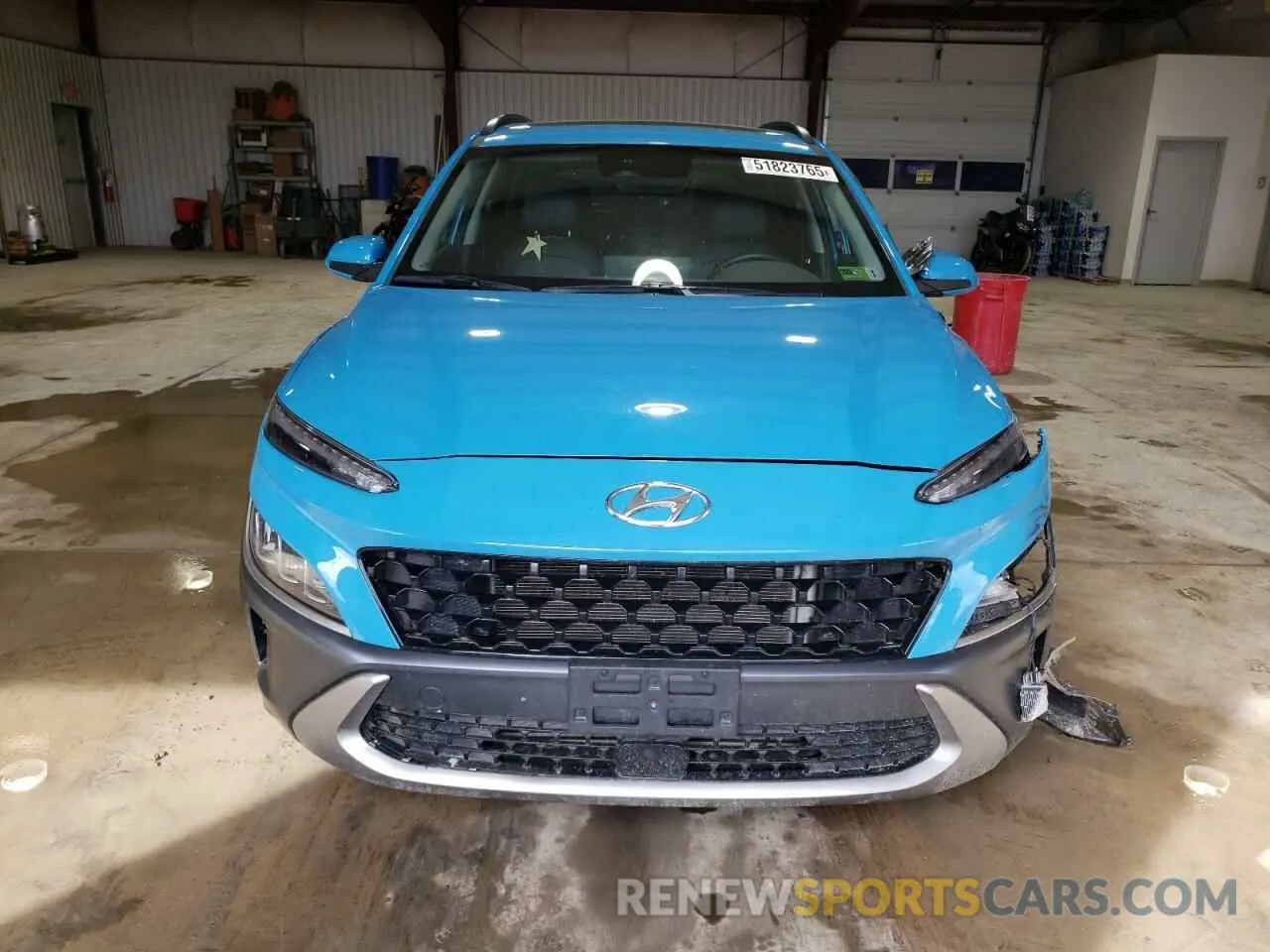 5 fotografías del automóvil dañado KM8K5CA30NU902261 HYUNDAI KONA 2022