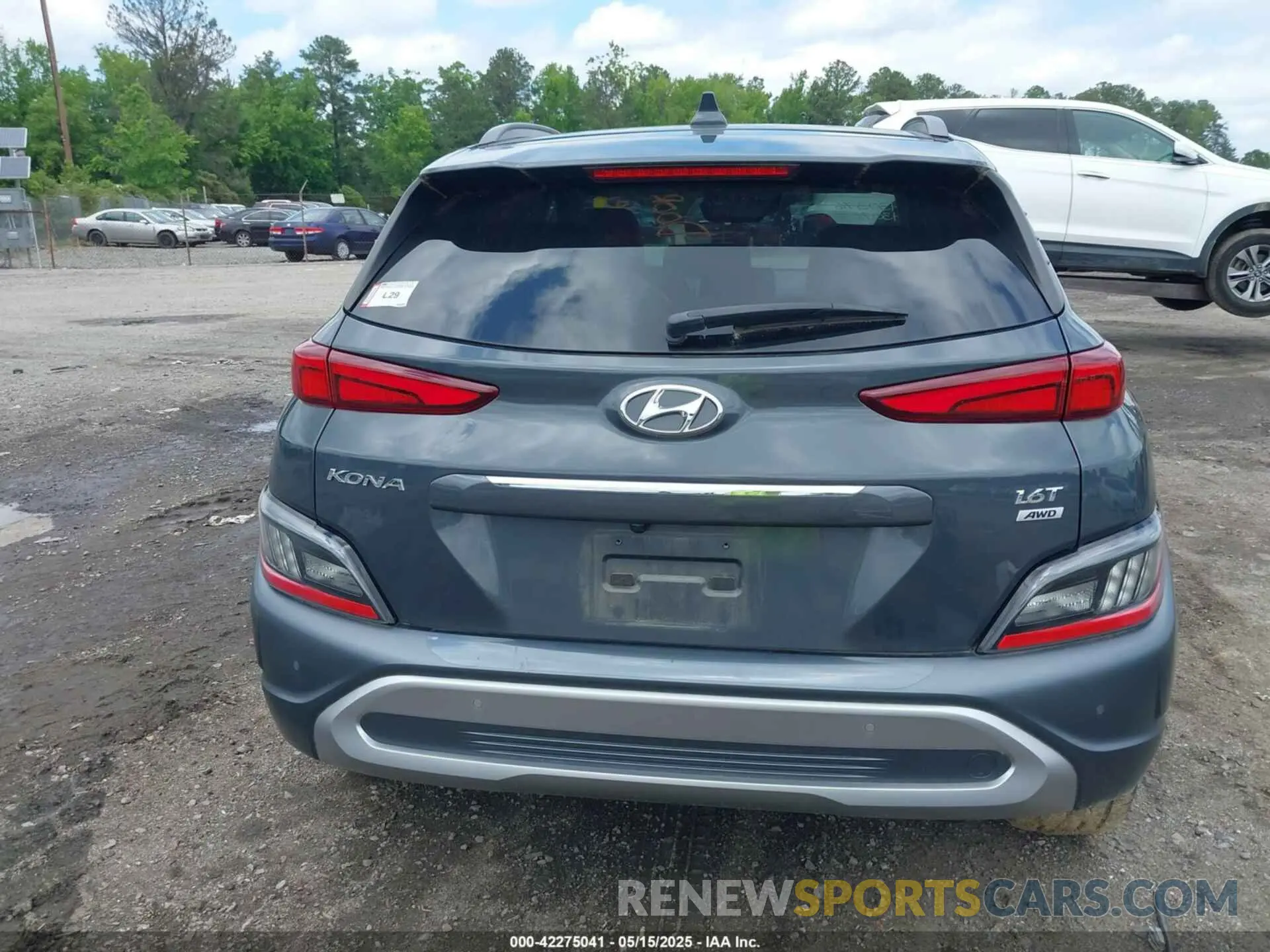 16 fotografías del automóvil dañado KM8K5CA33NU926120 HYUNDAI KONA 2022