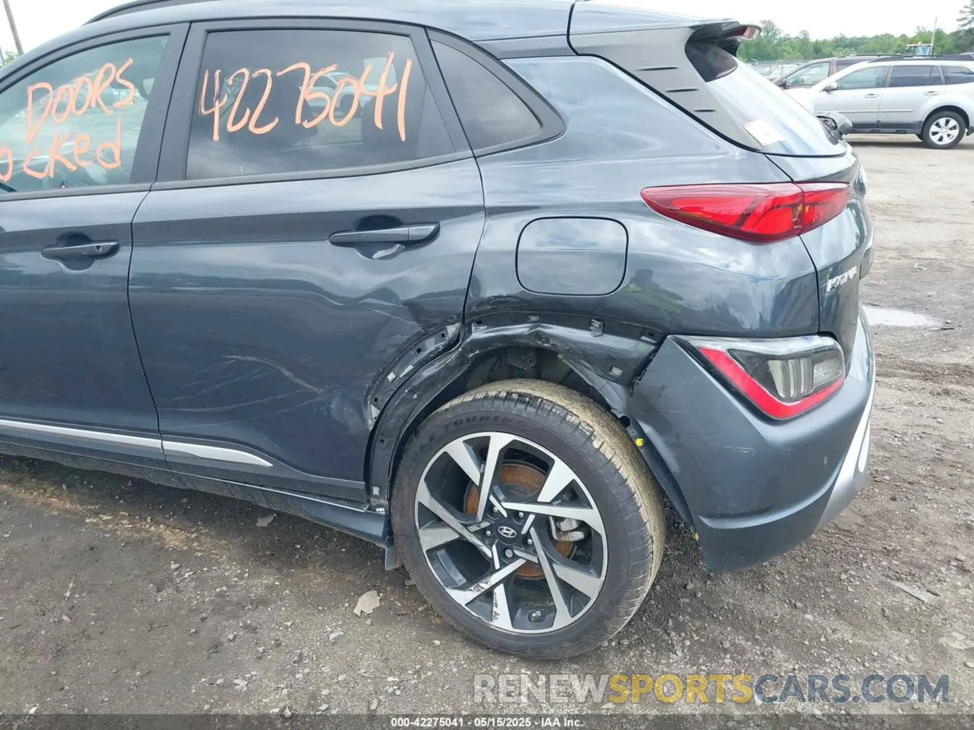 6 fotografías del automóvil dañado KM8K5CA33NU926120 HYUNDAI KONA 2022