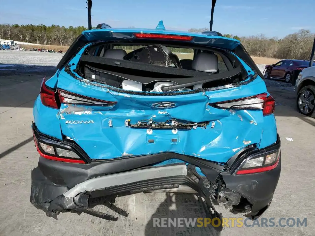 6 fotografías del automóvil dañado KM8K62AB1NU788527 HYUNDAI KONA 2022