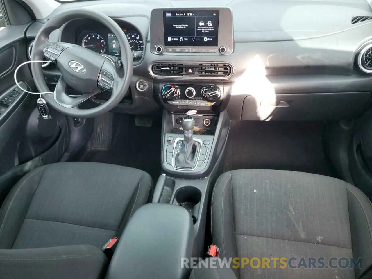 8 fotografías del automóvil dañado KM8K62ABXNU843332 HYUNDAI KONA 2022