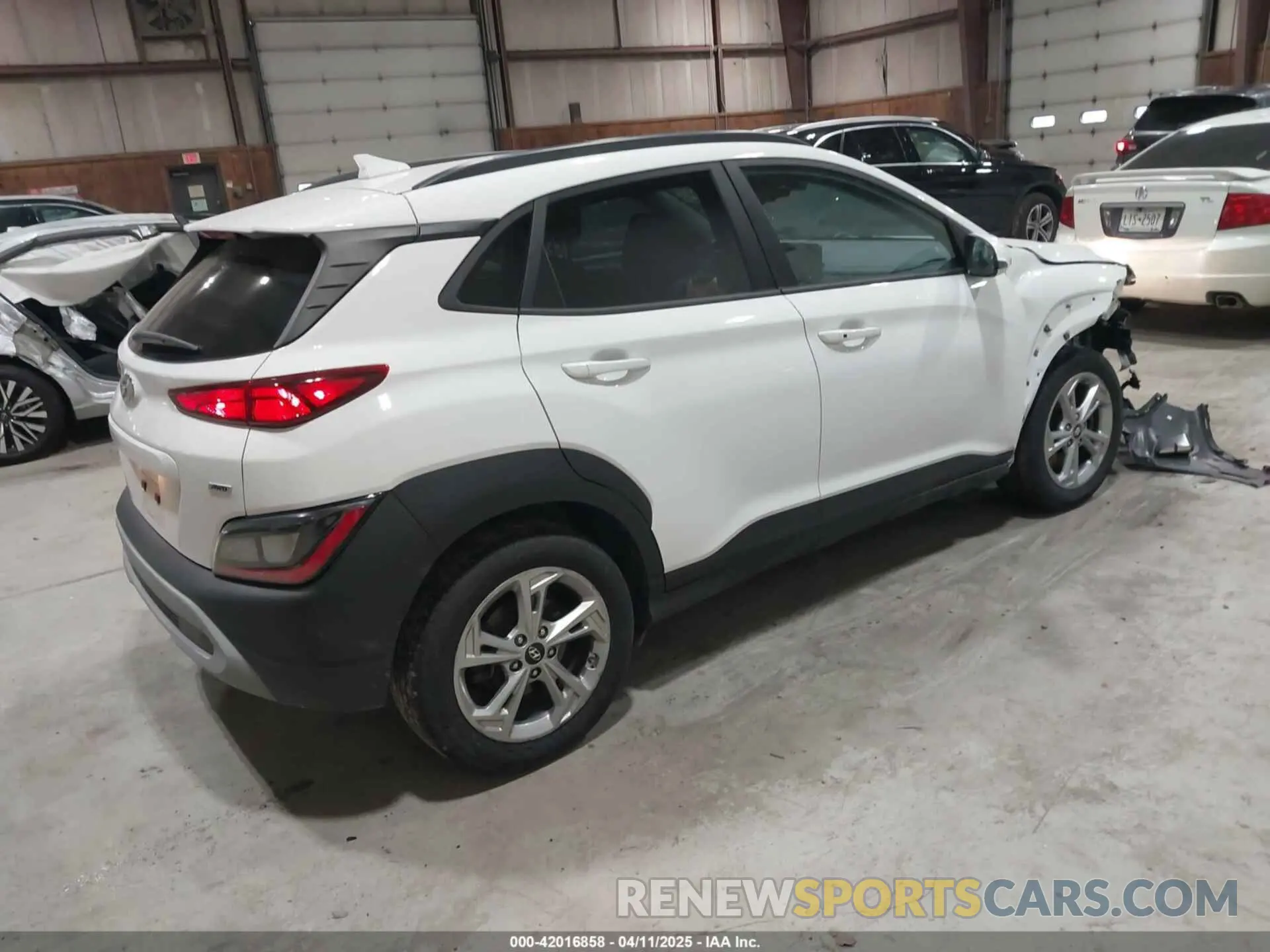 4 fotografías del automóvil dañado KM8K6CAB0NU761826 HYUNDAI KONA 2022