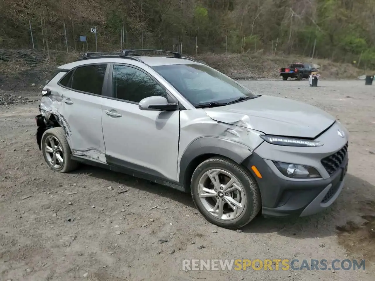 4 fotografías del automóvil dañado KM8K6CAB0NU819594 HYUNDAI KONA 2022