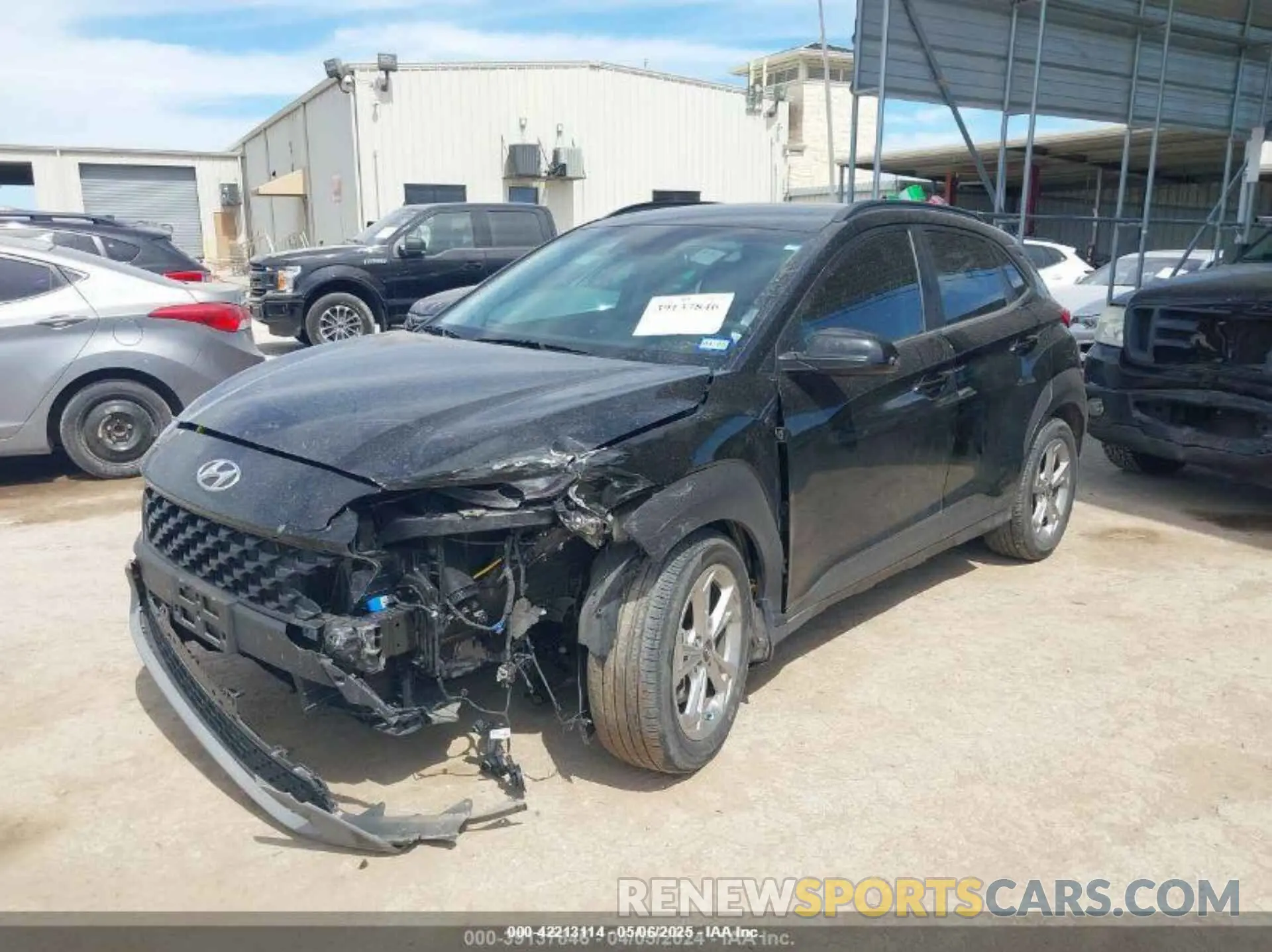2 fotografías del automóvil dañado KM8K6CAB0NU892111 HYUNDAI KONA 2022