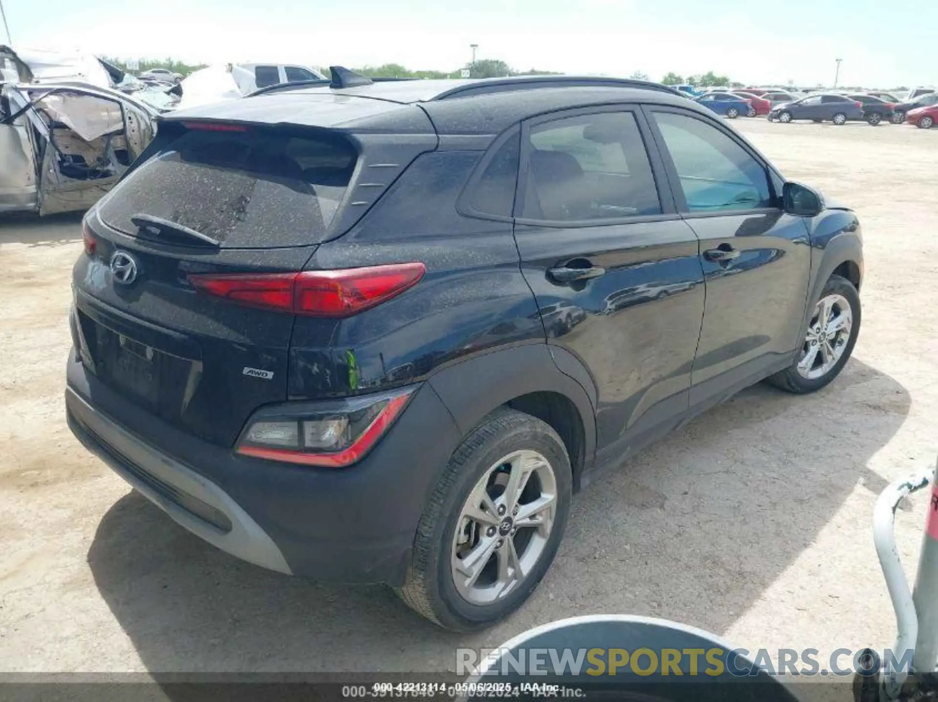 4 fotografías del automóvil dañado KM8K6CAB0NU892111 HYUNDAI KONA 2022
