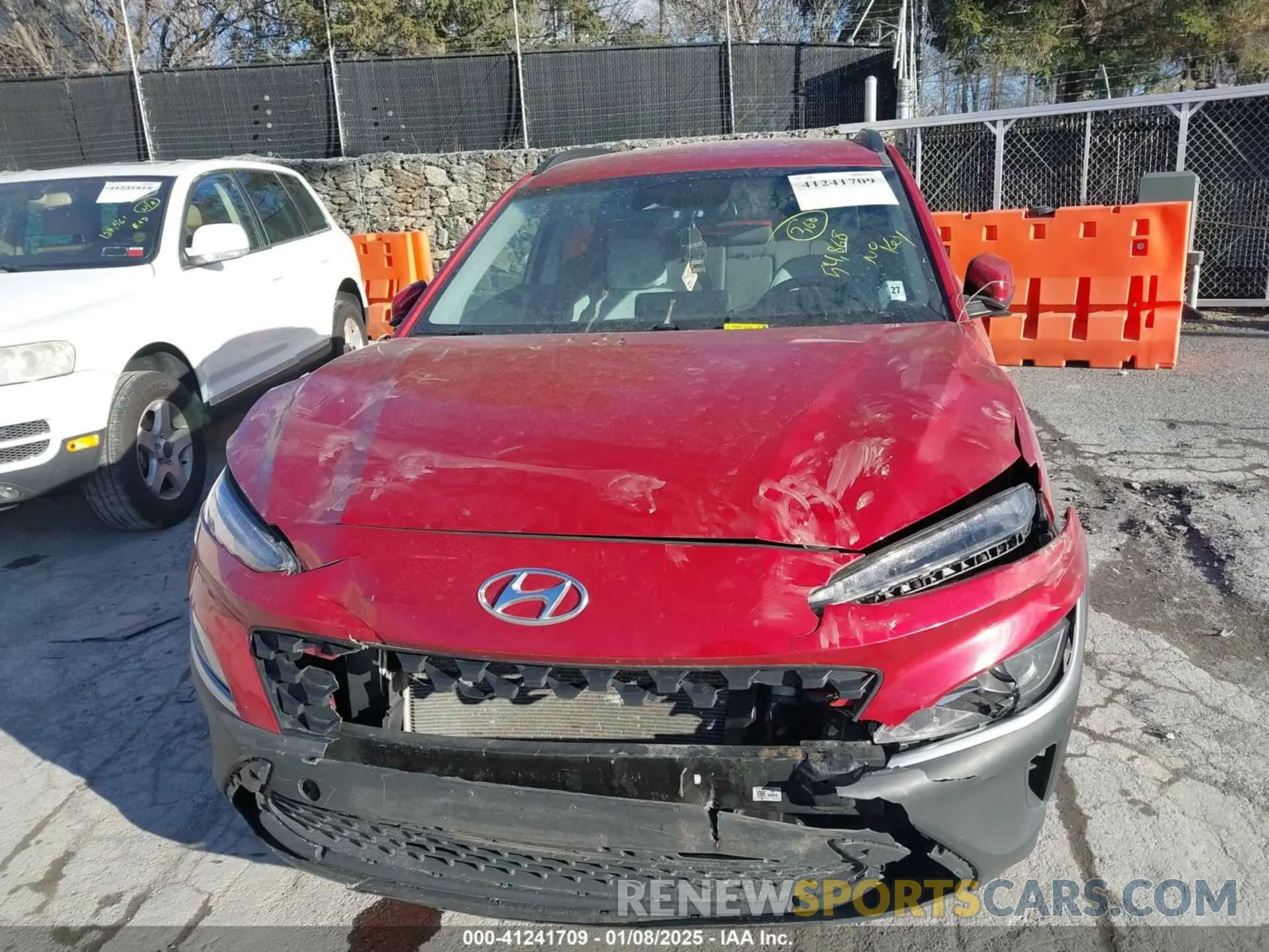 12 fotografías del automóvil dañado KM8K6CAB2NU890103 HYUNDAI KONA 2022
