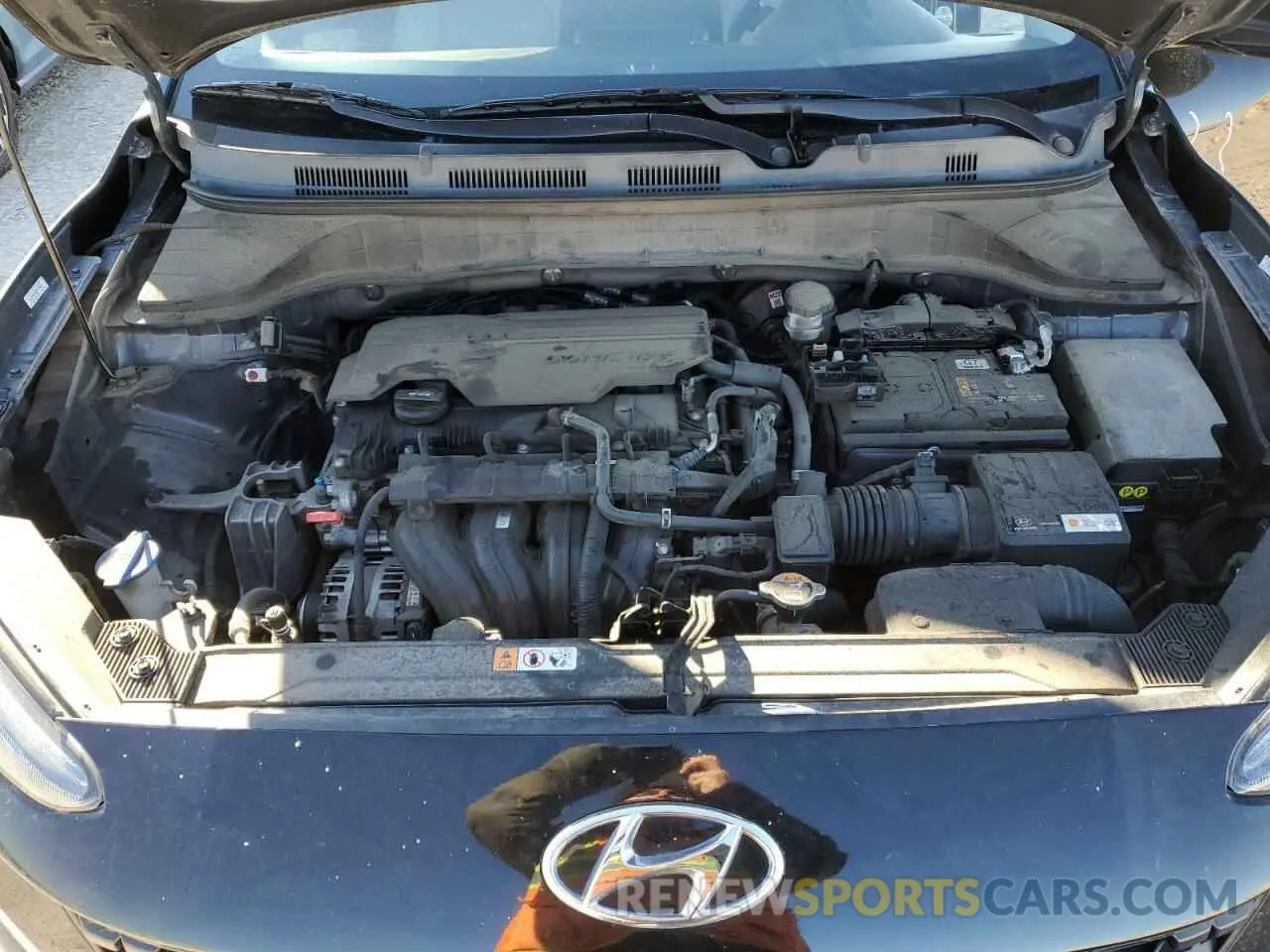 11 fotografías del automóvil dañado KM8K6CAB3NU786512 HYUNDAI KONA 2022