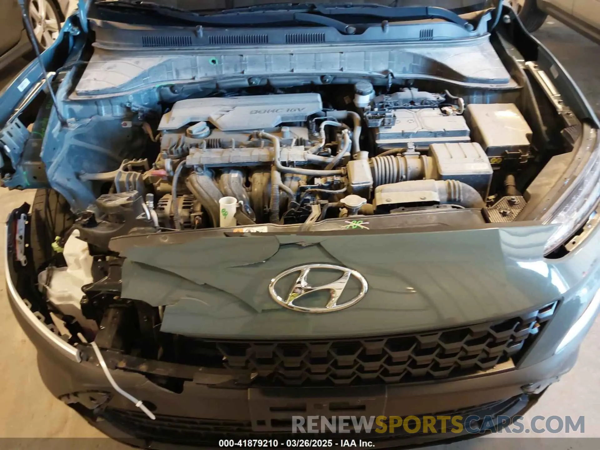 10 fotografías del automóvil dañado KM8K6CAB3NU890448 HYUNDAI KONA 2022