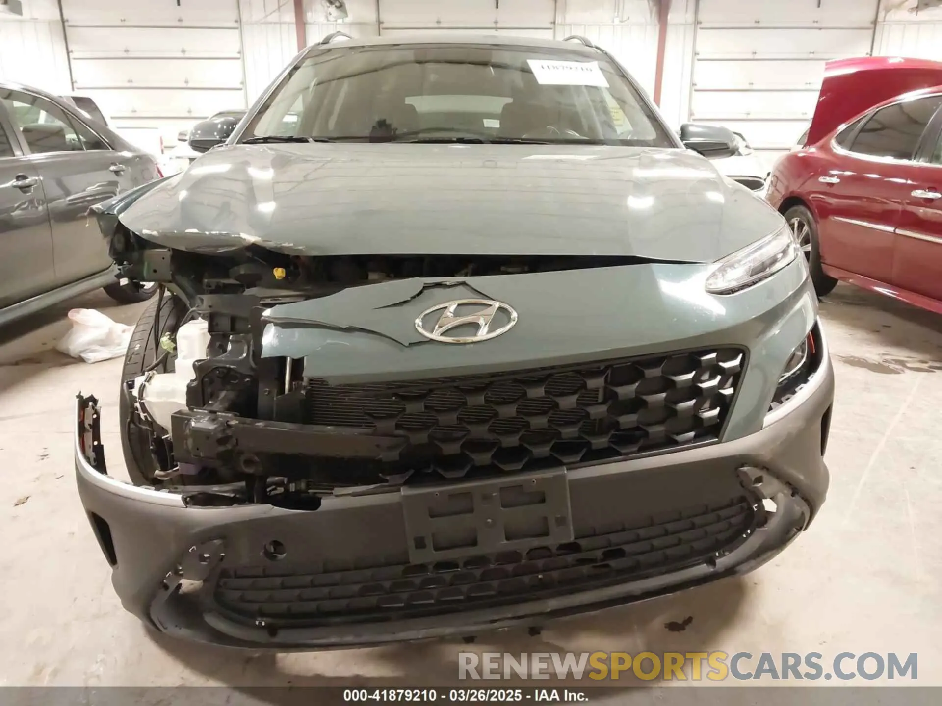 13 fotografías del automóvil dañado KM8K6CAB3NU890448 HYUNDAI KONA 2022