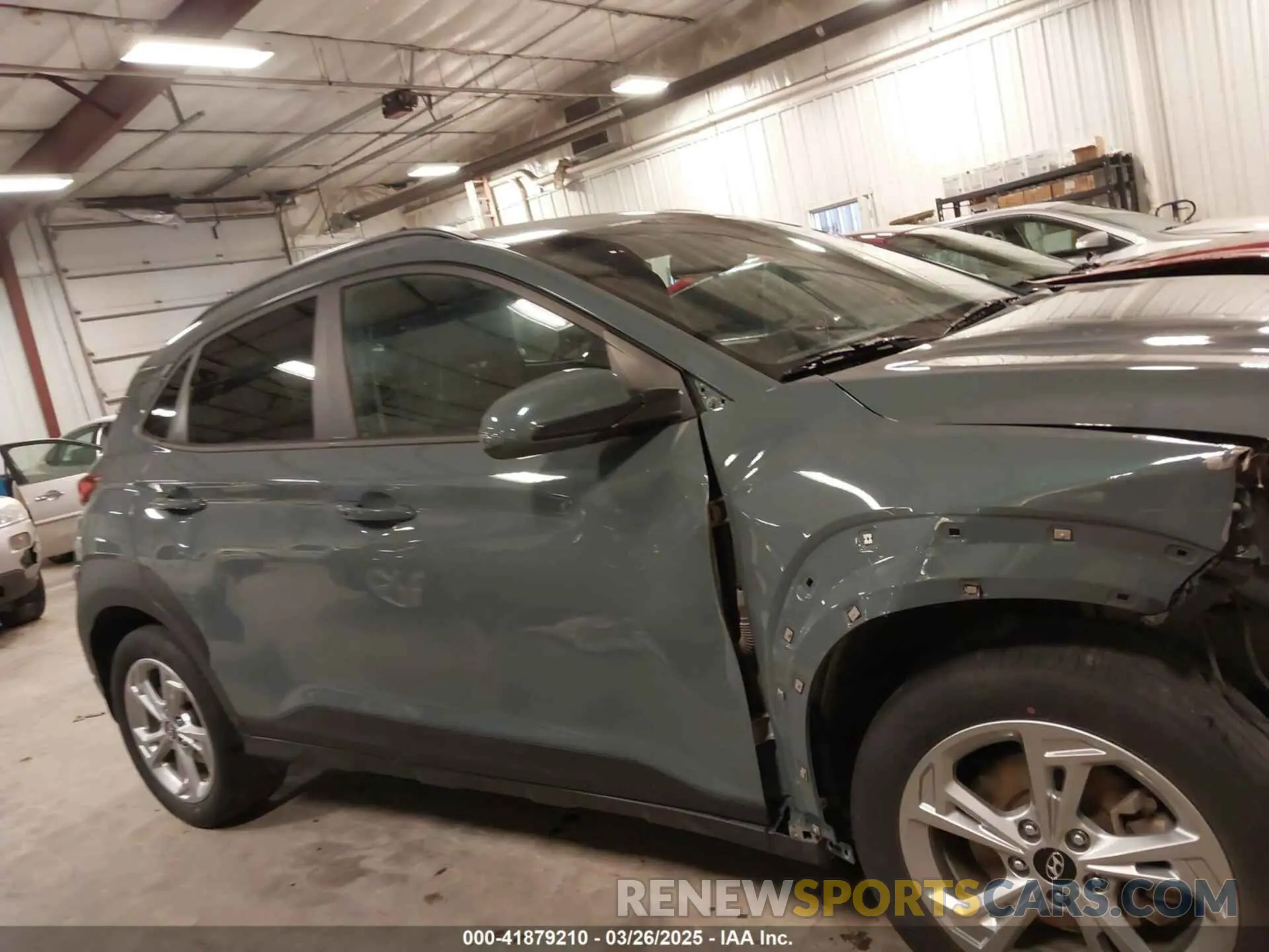 14 fotografías del automóvil dañado KM8K6CAB3NU890448 HYUNDAI KONA 2022