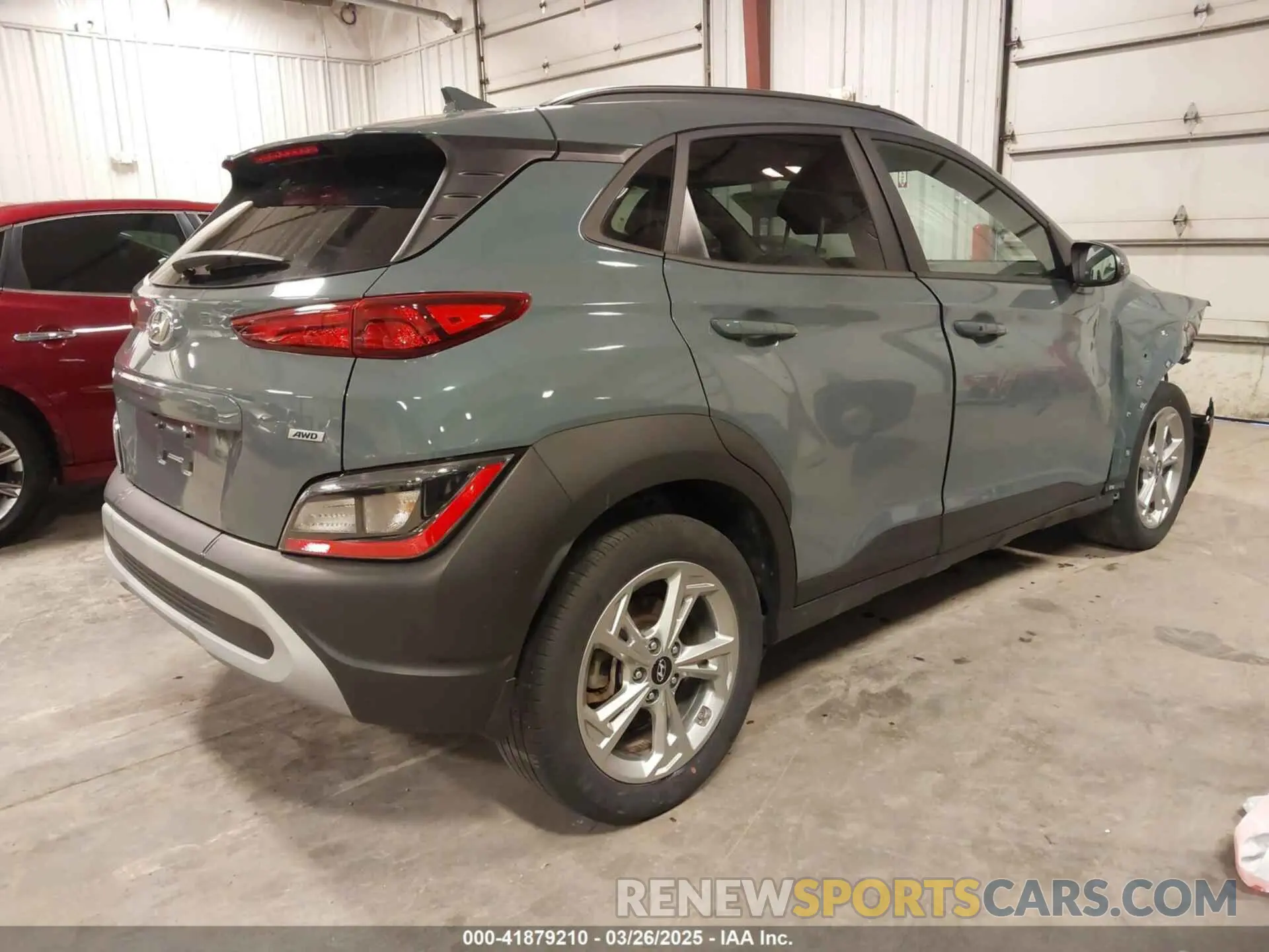 4 fotografías del automóvil dañado KM8K6CAB3NU890448 HYUNDAI KONA 2022
