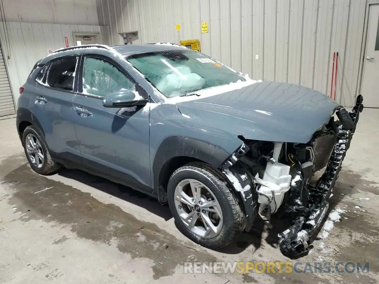 4 fotografías del automóvil dañado KM8K6CAB4NU849407 HYUNDAI KONA 2022