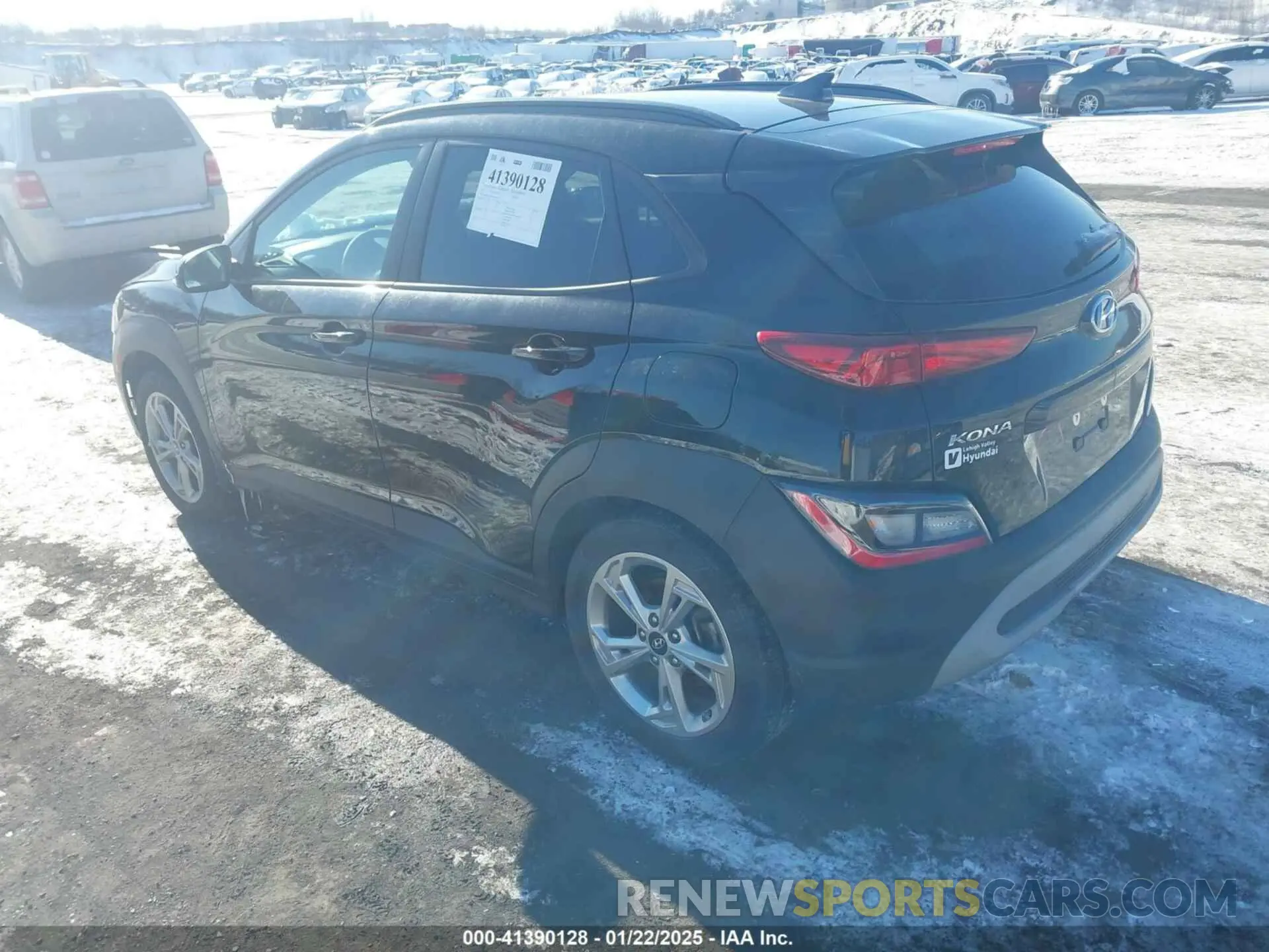 3 fotografías del automóvil dañado KM8K6CAB6NU922891 HYUNDAI KONA 2022