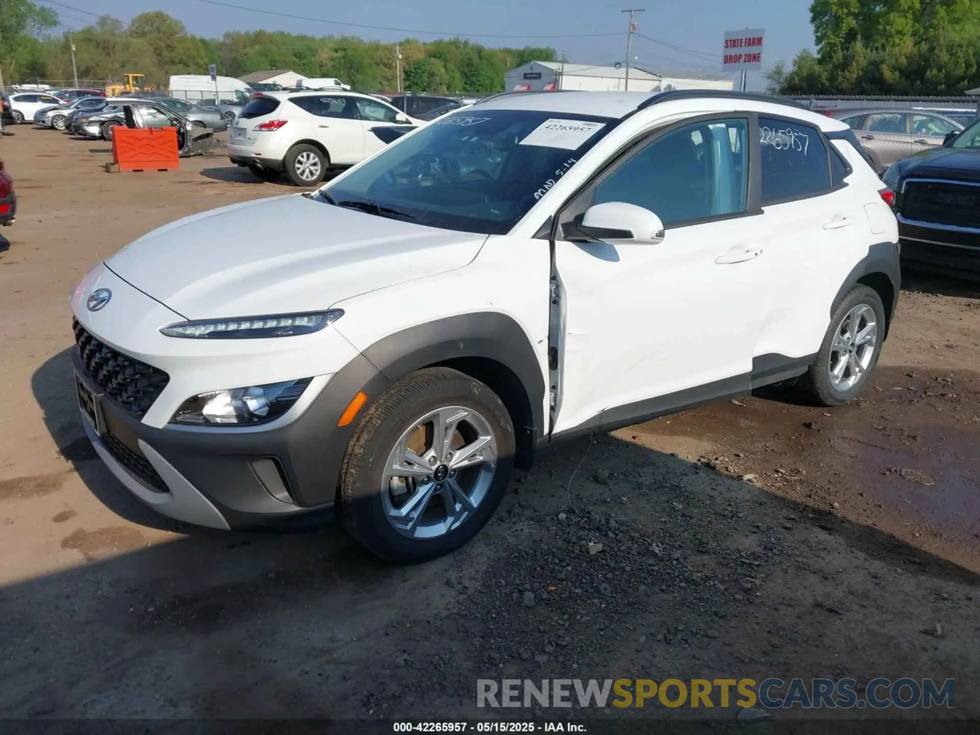 2 fotografías del automóvil dañado KM8K6CAB7NU901581 HYUNDAI KONA 2022