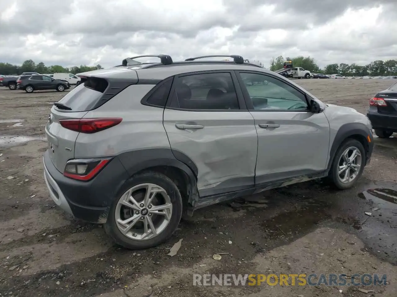 3 fotografías del automóvil dañado KM8K6CAB7NU913097 HYUNDAI KONA 2022