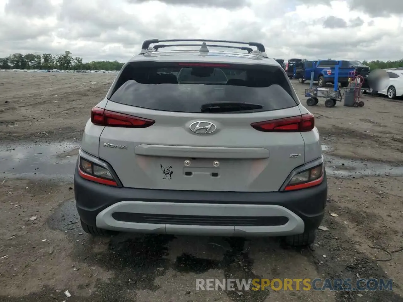 6 fotografías del automóvil dañado KM8K6CAB7NU913097 HYUNDAI KONA 2022
