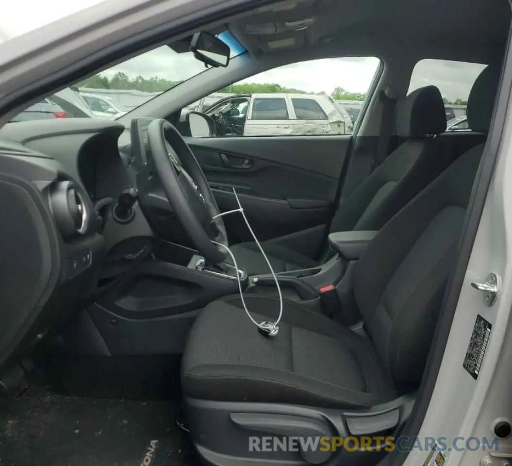 7 fotografías del automóvil dañado KM8K6CAB7NU913097 HYUNDAI KONA 2022