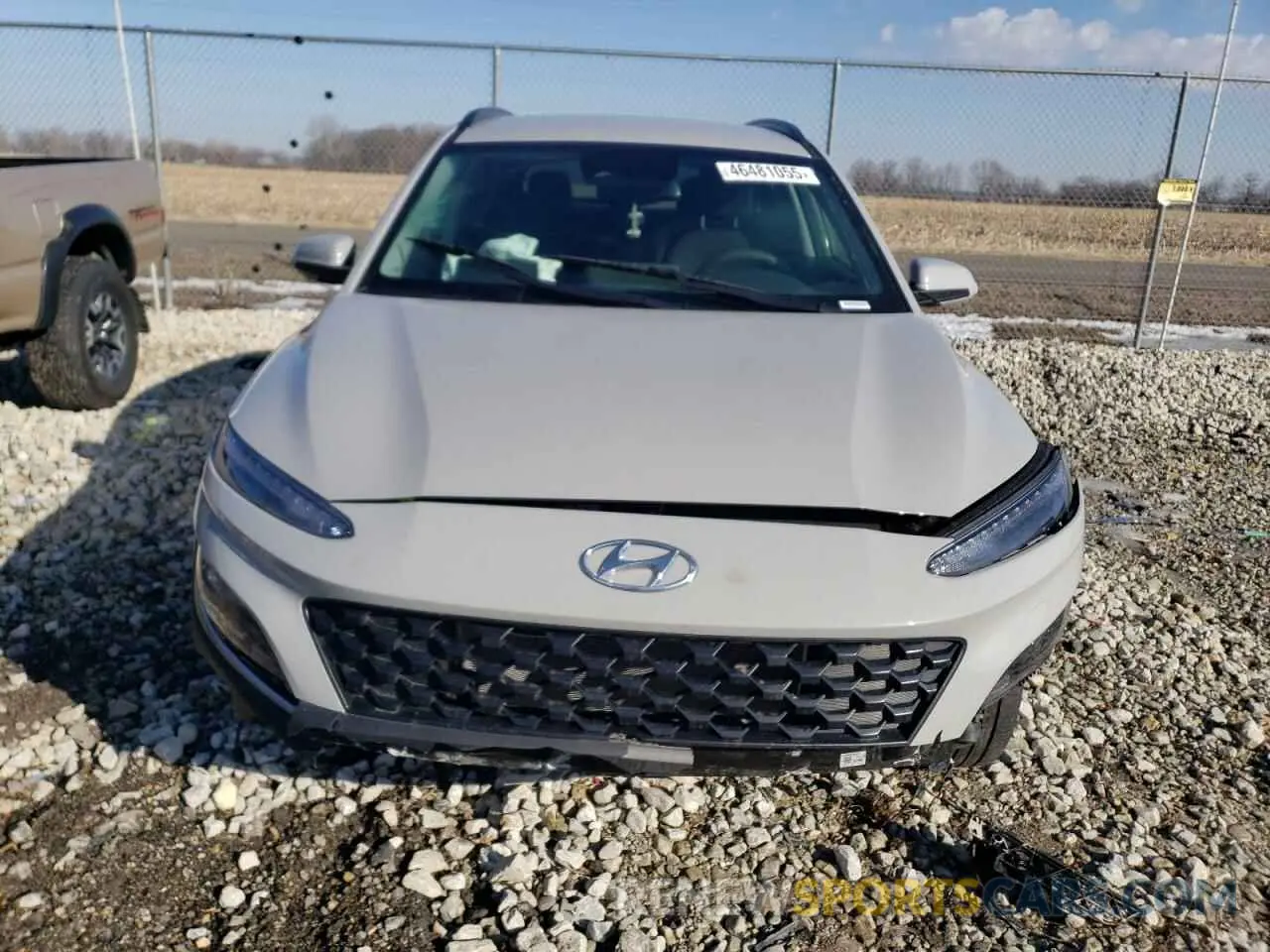 5 fotografías del automóvil dañado KM8K6CAB9NU872231 HYUNDAI KONA 2022