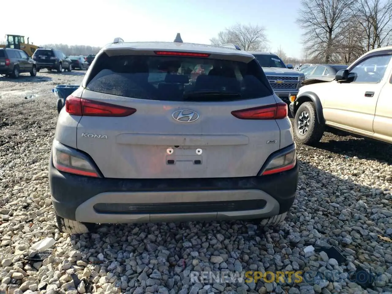 6 fotografías del automóvil dañado KM8K6CAB9NU872231 HYUNDAI KONA 2022