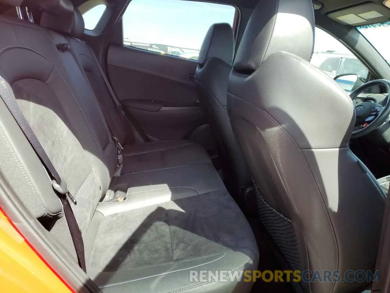 11 fotografías del automóvil dañado KM8KH3AC1NU002184 HYUNDAI KONA 2022