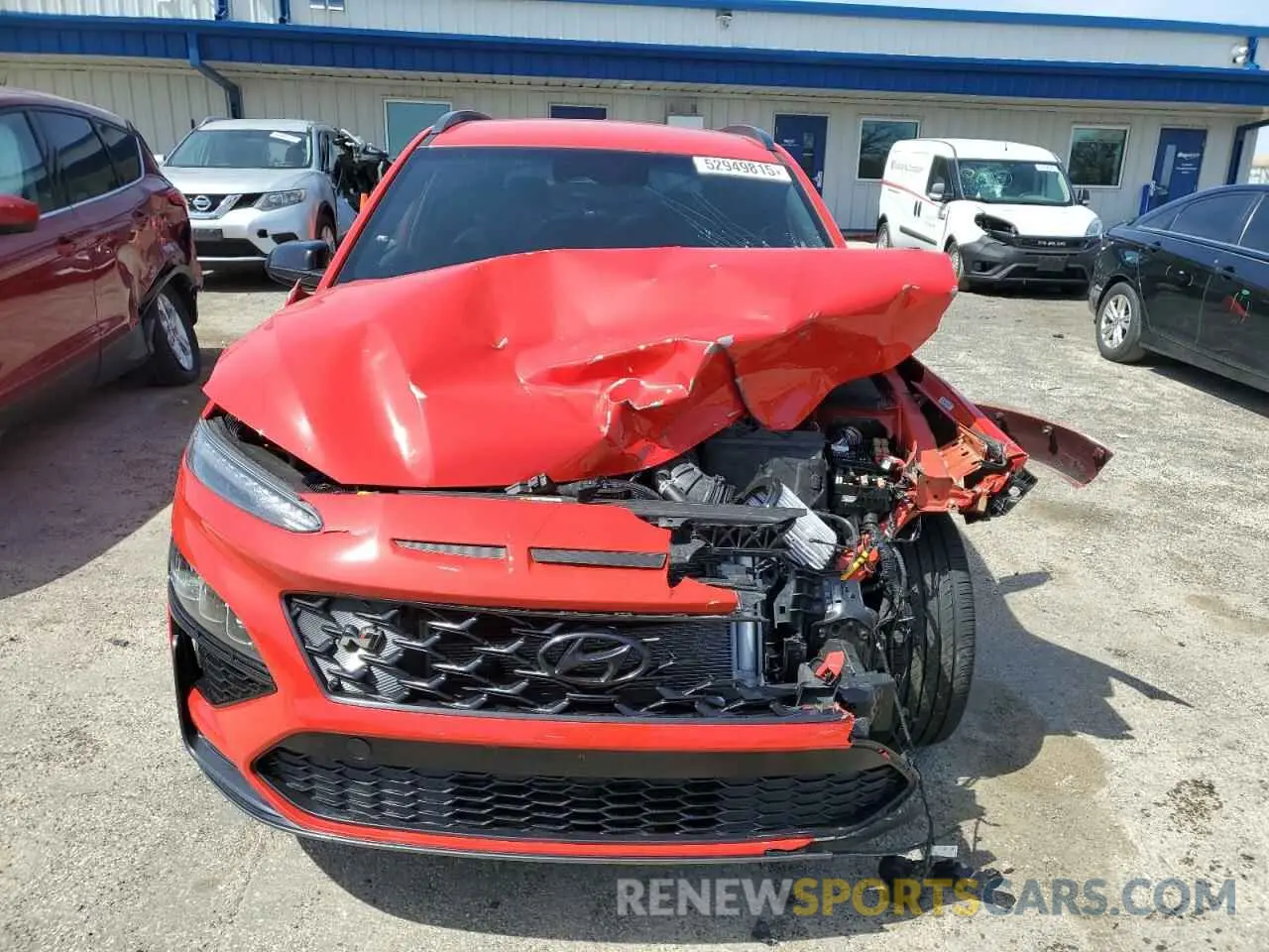 5 fotografías del automóvil dañado KM8KH3AC1NU002184 HYUNDAI KONA 2022
