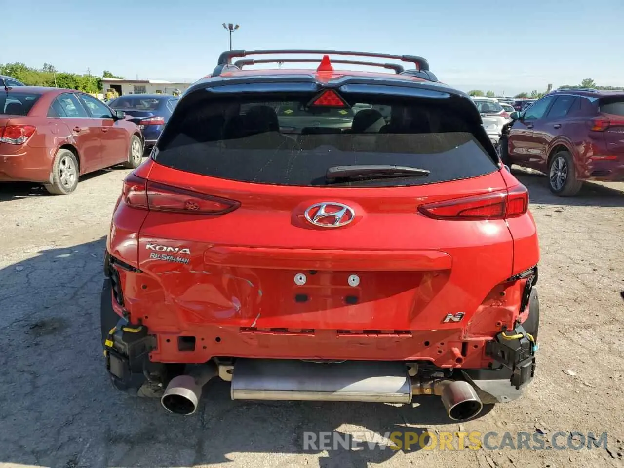 6 fotografías del automóvil dañado KM8KH3AC5NU002298 HYUNDAI KONA 2022