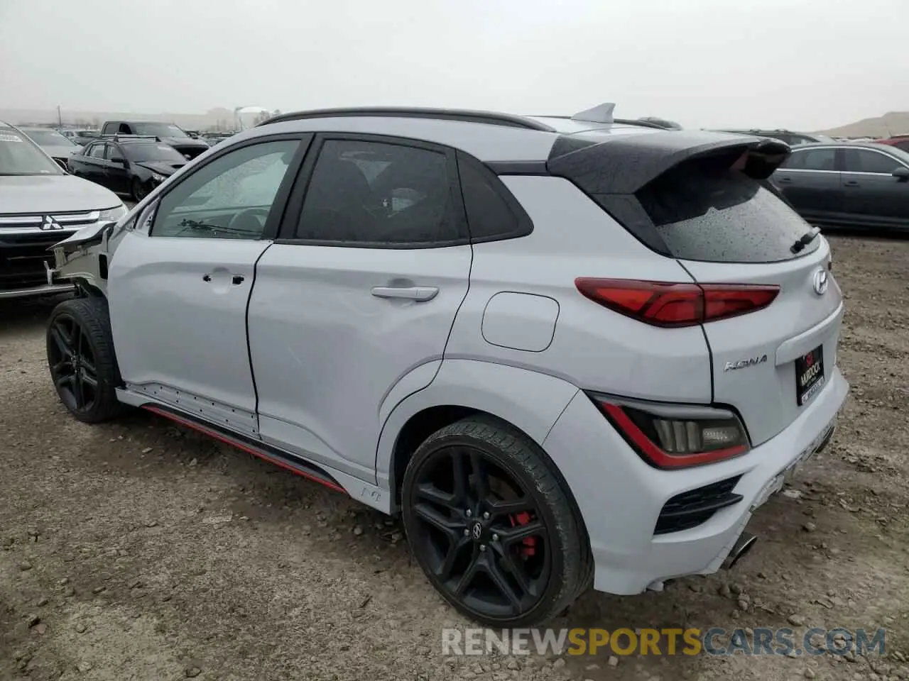 2 fotografías del automóvil dañado KM8KH3AC5NU003953 HYUNDAI KONA 2022