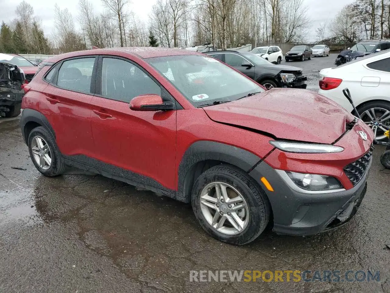 4 fotografías del automóvil dañado KM8K22AB7PU028231 HYUNDAI KONA 2023