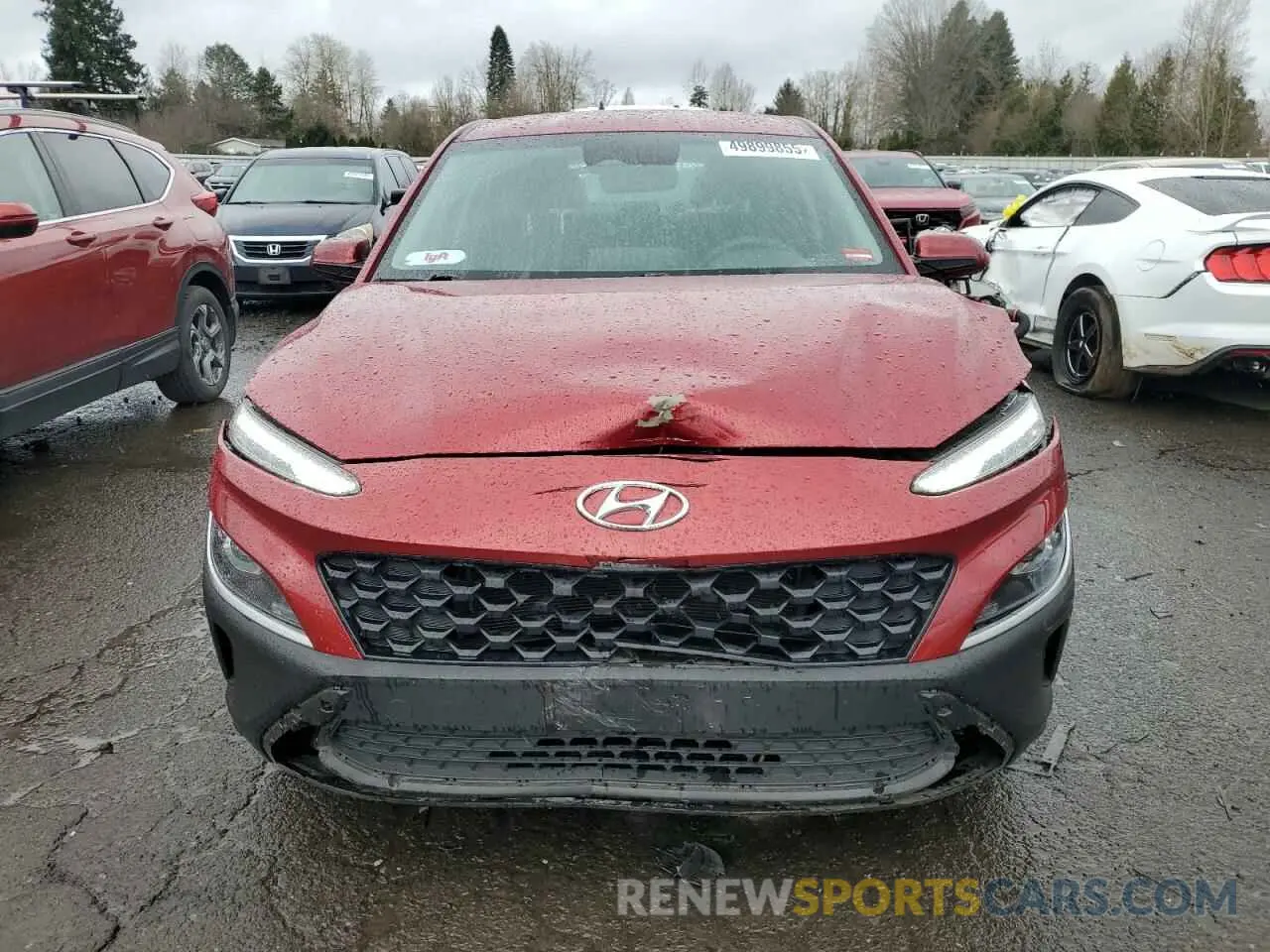 5 fotografías del automóvil dañado KM8K22AB7PU028231 HYUNDAI KONA 2023