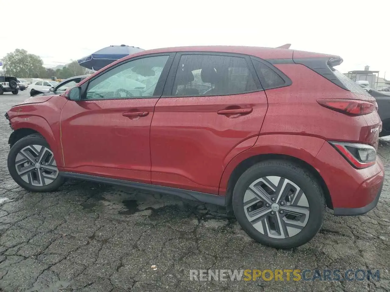 2 fotografías del automóvil dañado KM8K23AG4PU184339 HYUNDAI KONA 2023