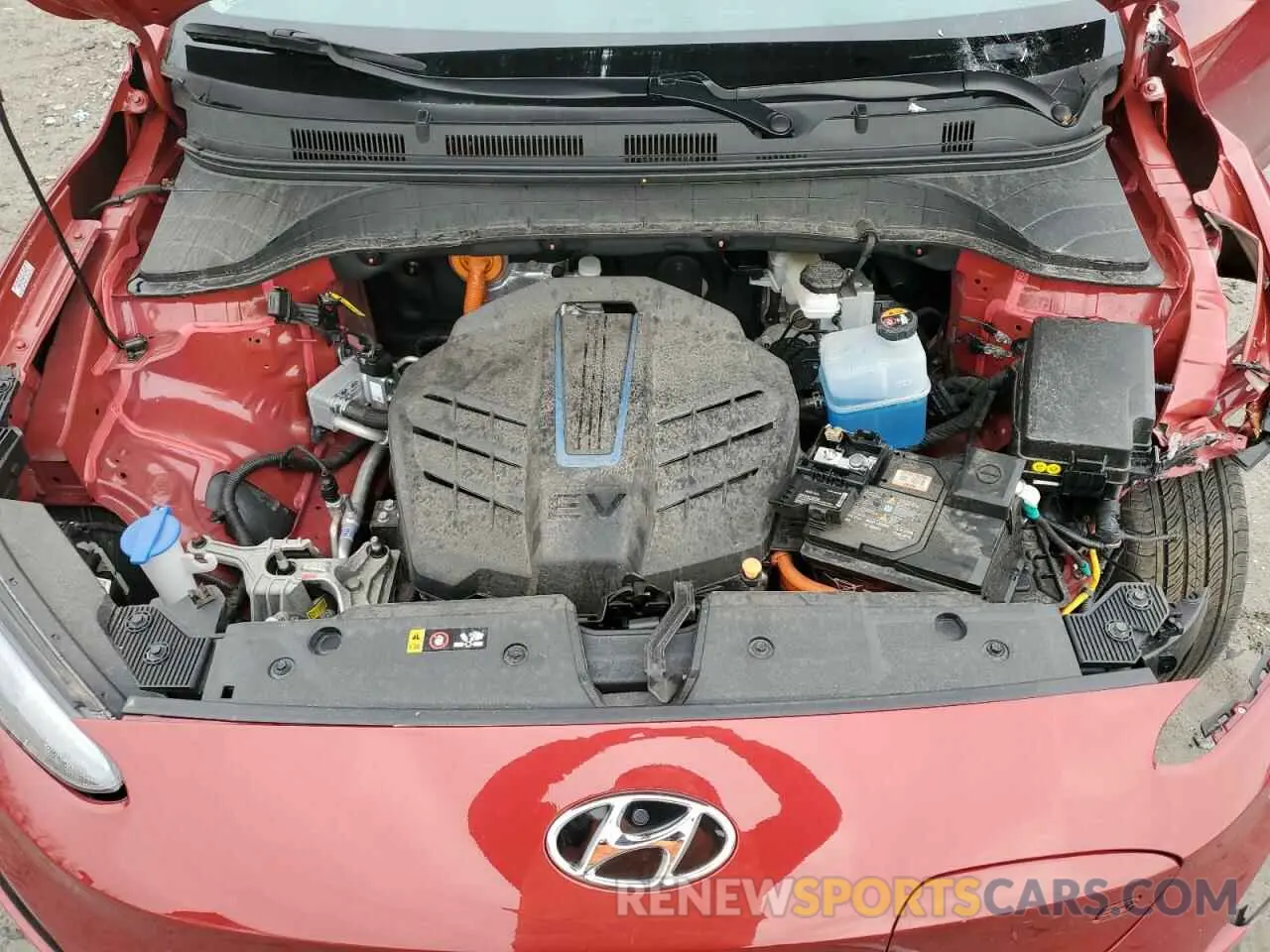 11 fotografías del automóvil dañado KM8K23AG6PU187615 HYUNDAI KONA 2023