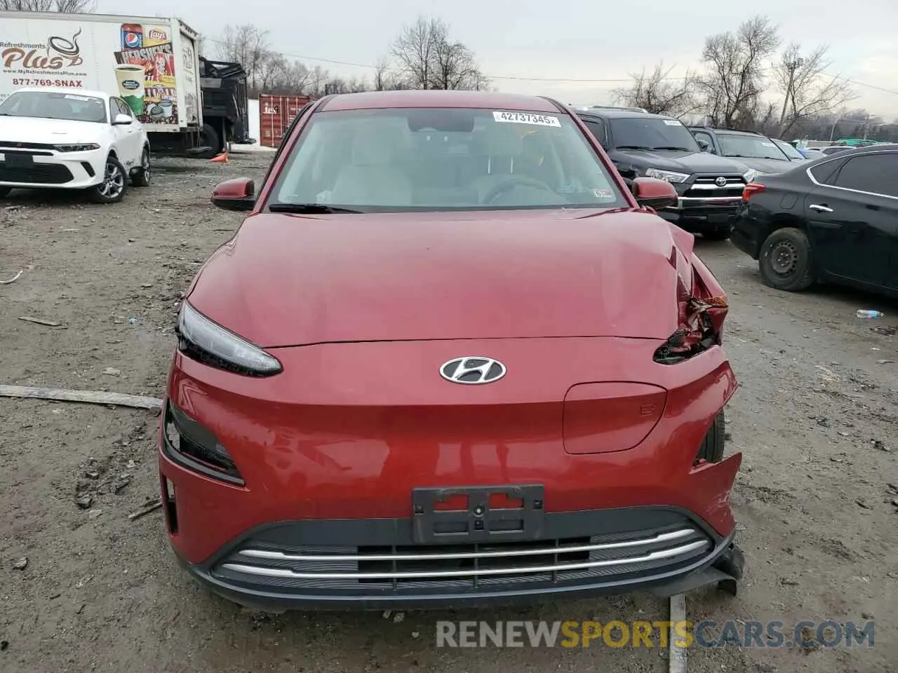 5 fotografías del automóvil dañado KM8K23AG6PU187615 HYUNDAI KONA 2023