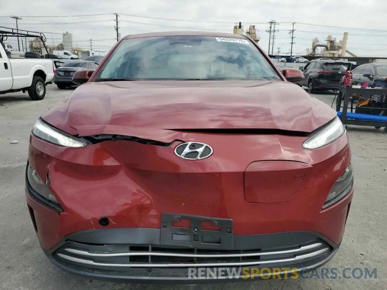 5 fotografías del automóvil dañado KM8K23AG9PU184403 HYUNDAI KONA 2023