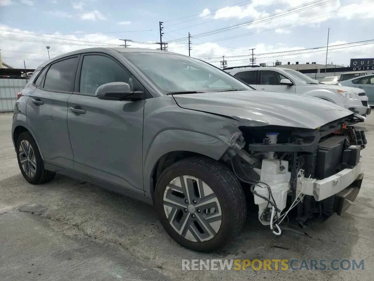 4 fotografías del automóvil dañado KM8K23AGXPU183664 HYUNDAI KONA 2023
