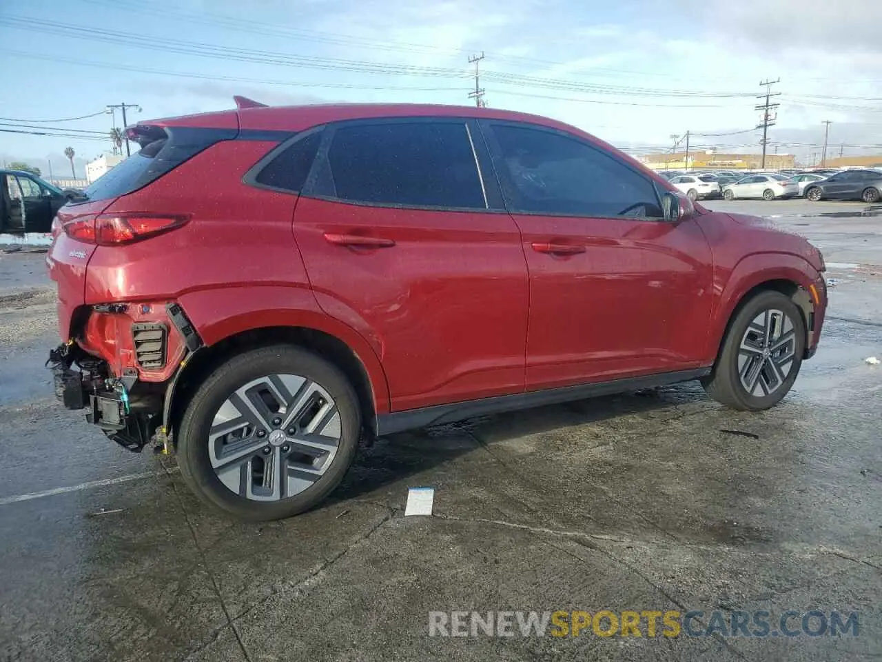 3 fotografías del automóvil dañado KM8K23AGXPU184362 HYUNDAI KONA 2023