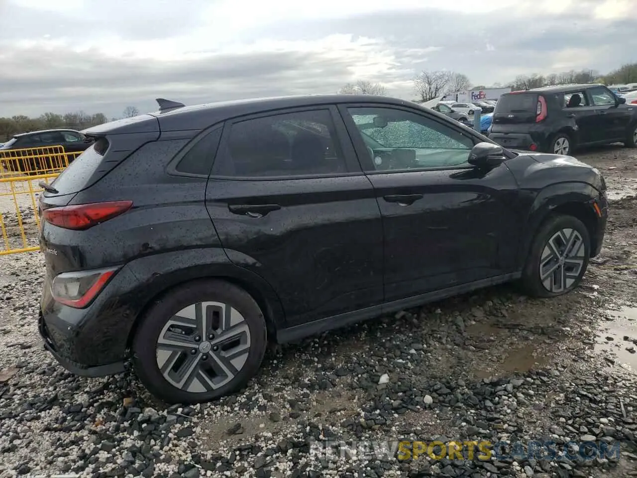 3 fotografías del automóvil dañado KM8K23AGXPU191490 HYUNDAI KONA 2023