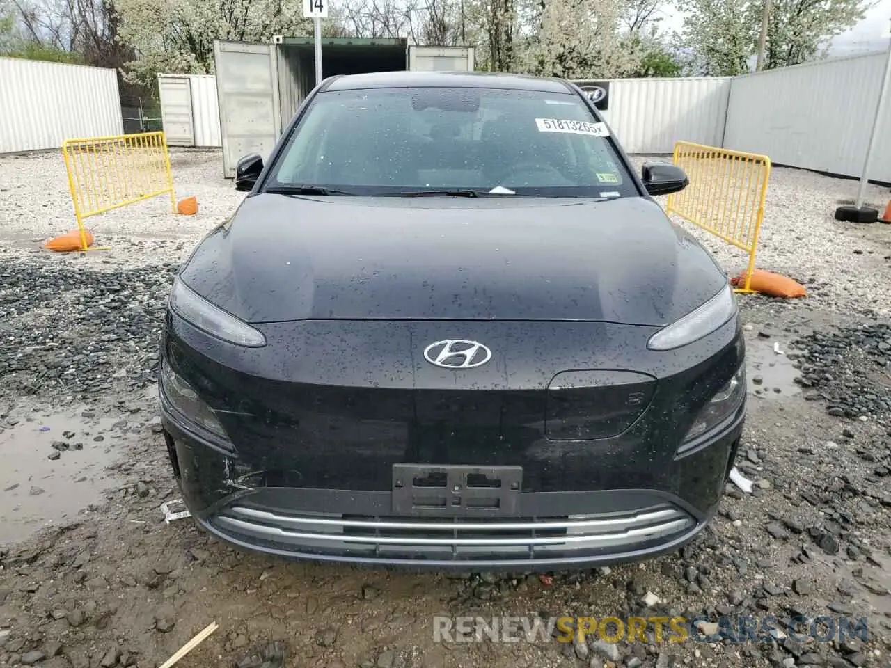 5 fotografías del automóvil dañado KM8K23AGXPU191490 HYUNDAI KONA 2023
