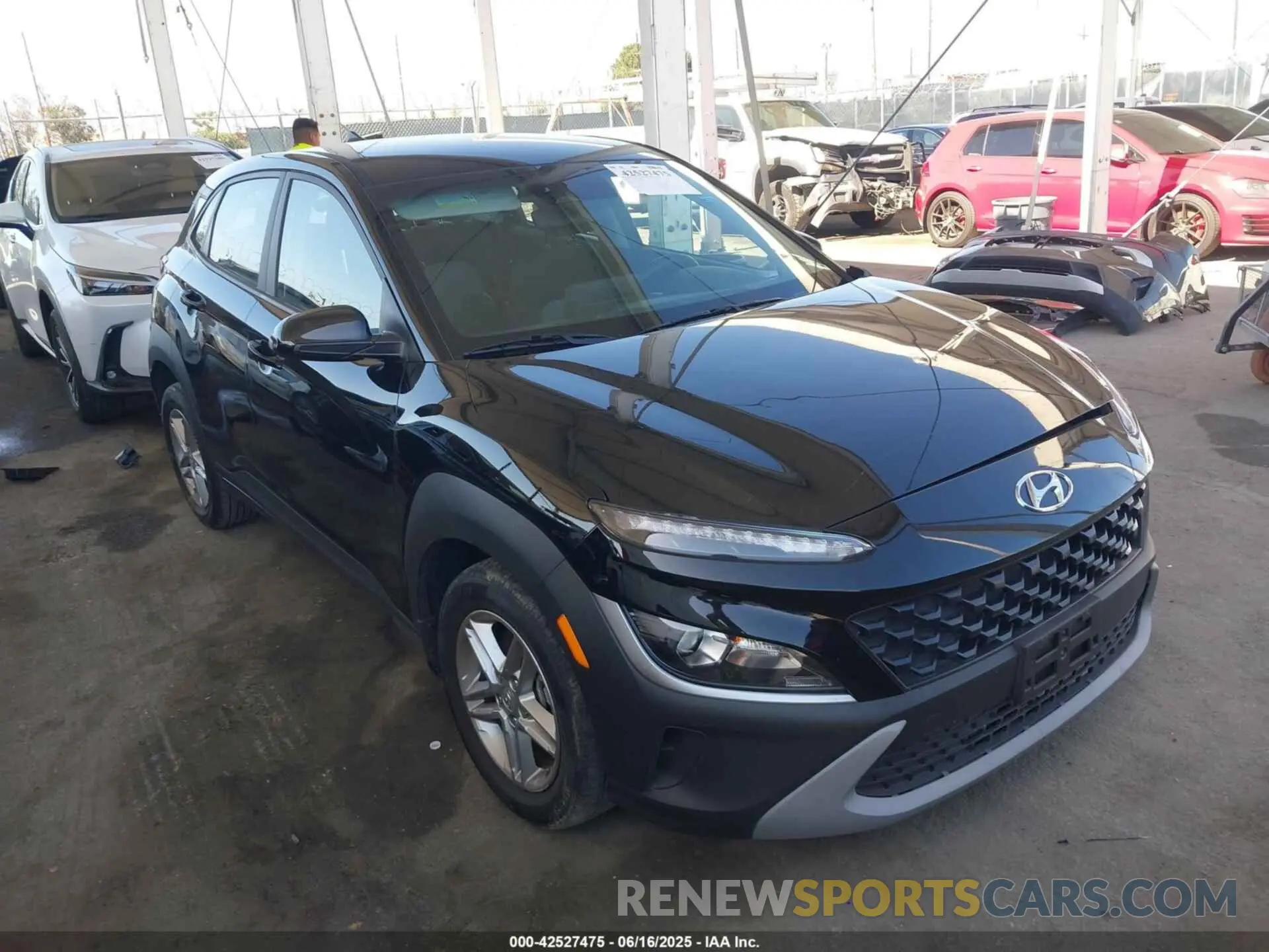 1 fotografías del automóvil dañado KM8K2CAB4PU056655 HYUNDAI KONA 2023