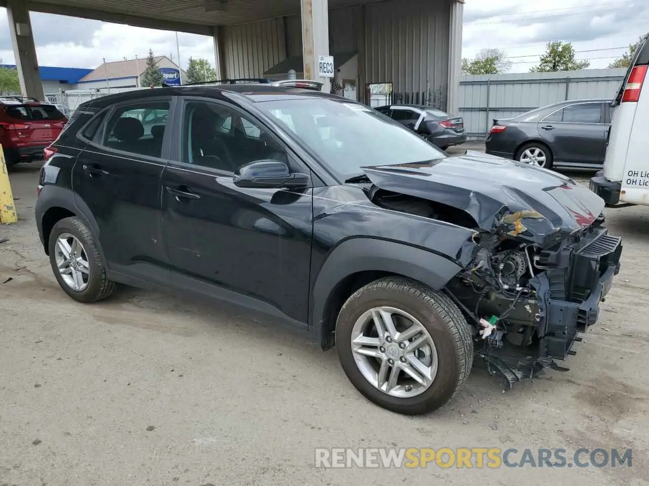 4 fotografías del automóvil dañado KM8K2CAB4PU995675 HYUNDAI KONA 2023