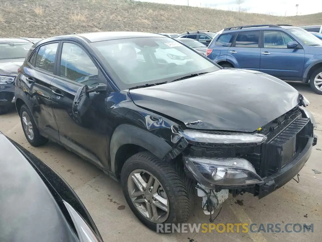 4 fotografías del automóvil dañado KM8K2CAB9PU989287 HYUNDAI KONA 2023
