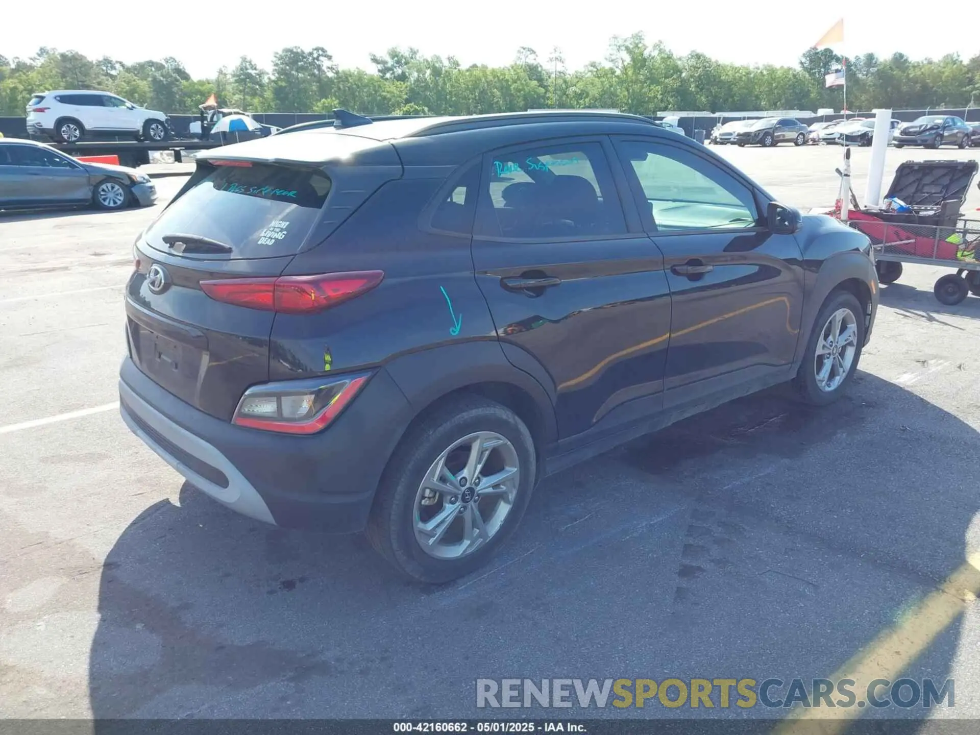 4 fotografías del automóvil dañado KM8K32AB0PU936064 HYUNDAI KONA 2023