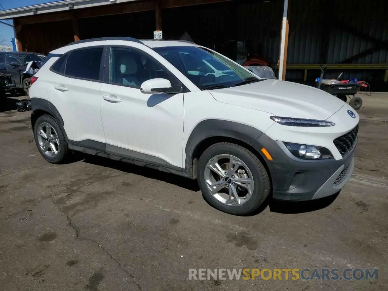 4 fotografías del automóvil dañado KM8K32AB2PU976324 HYUNDAI KONA 2023