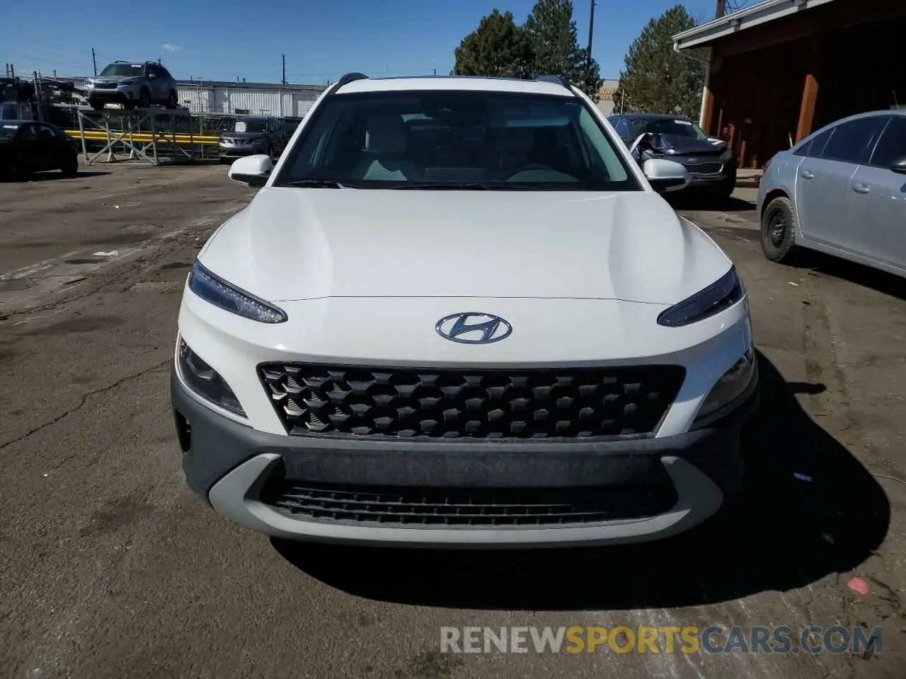 5 fotografías del automóvil dañado KM8K32AB2PU976324 HYUNDAI KONA 2023
