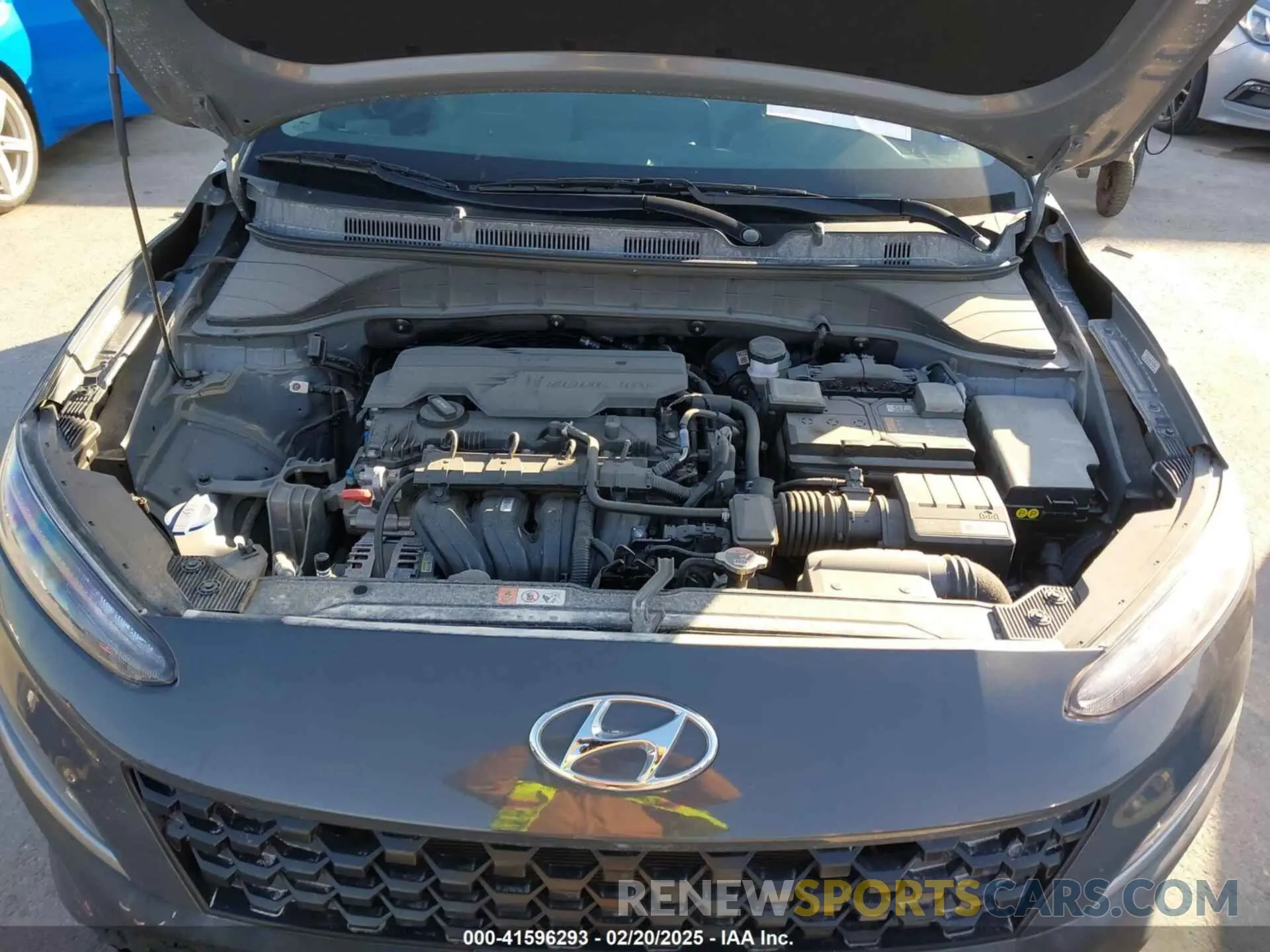 10 fotografías del automóvil dañado KM8K32AB2PU996203 HYUNDAI KONA 2023
