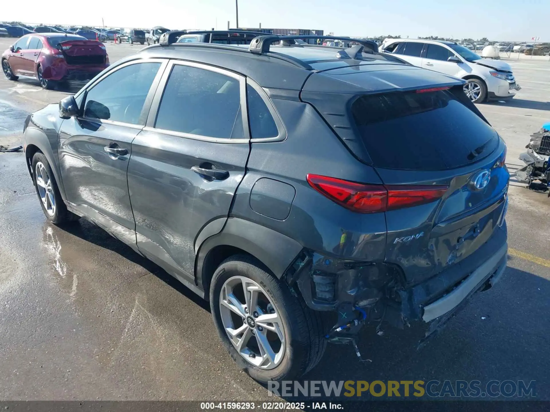 6 fotografías del automóvil dañado KM8K32AB2PU996203 HYUNDAI KONA 2023