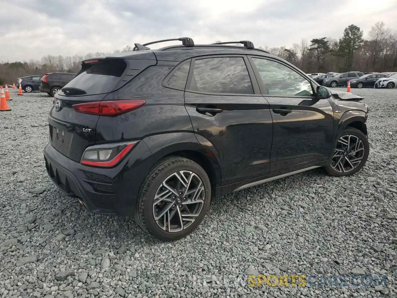 3 fotografías del automóvil dañado KM8K33A32PU994188 HYUNDAI KONA 2023