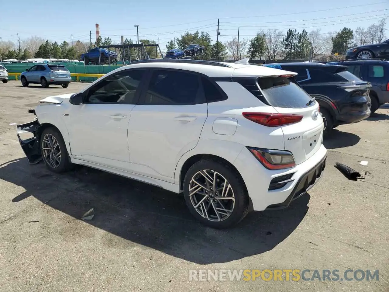 2 fotografías del automóvil dañado KM8K33A37PU020206 HYUNDAI KONA 2023