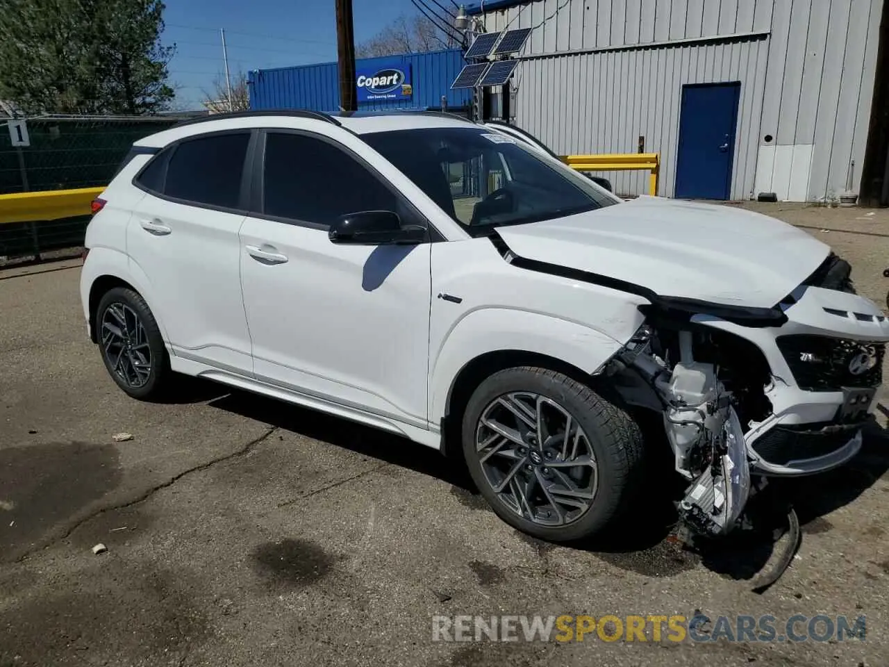 4 fotografías del automóvil dañado KM8K33A37PU020206 HYUNDAI KONA 2023